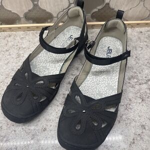 JBU by Jambu Womens Shoes Magnolia Mary Jane Blue Size 9.5 Wide Flower